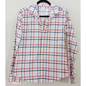 Frank & Eileen Barry Signature Crinkle Plaid Button-Up Shirt